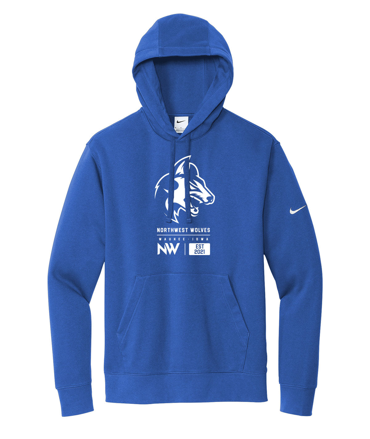 Wolves Customizable Nike Fleece Hoodie
