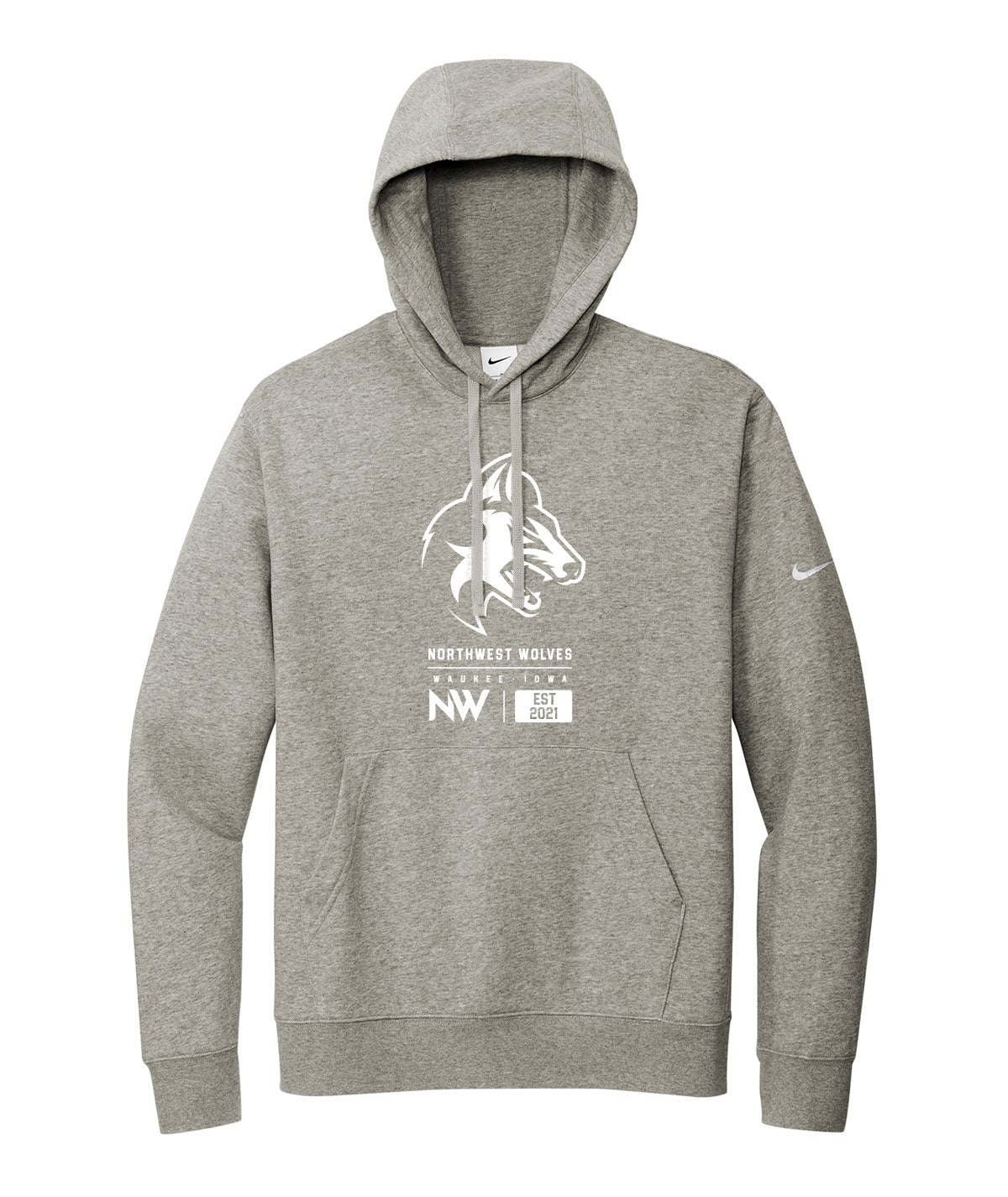Wolves Customizable Nike Fleece Hoodie