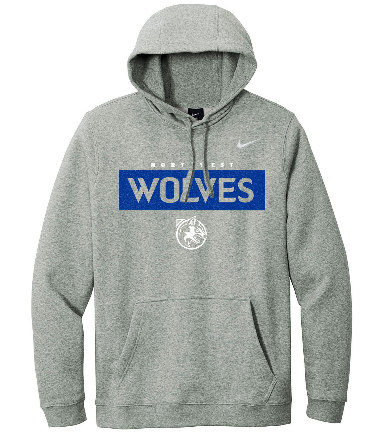 Wolves Customizable Nike Fleece Hoodie