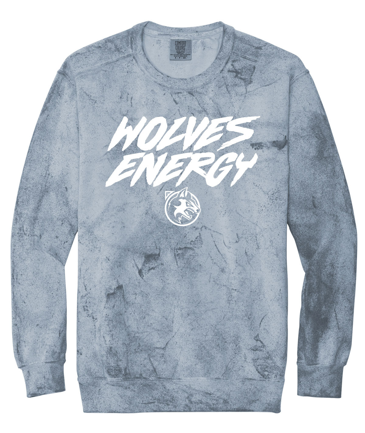 Wolves Customizable Comfort Colors Colorblast Crewneck Sweatshirt