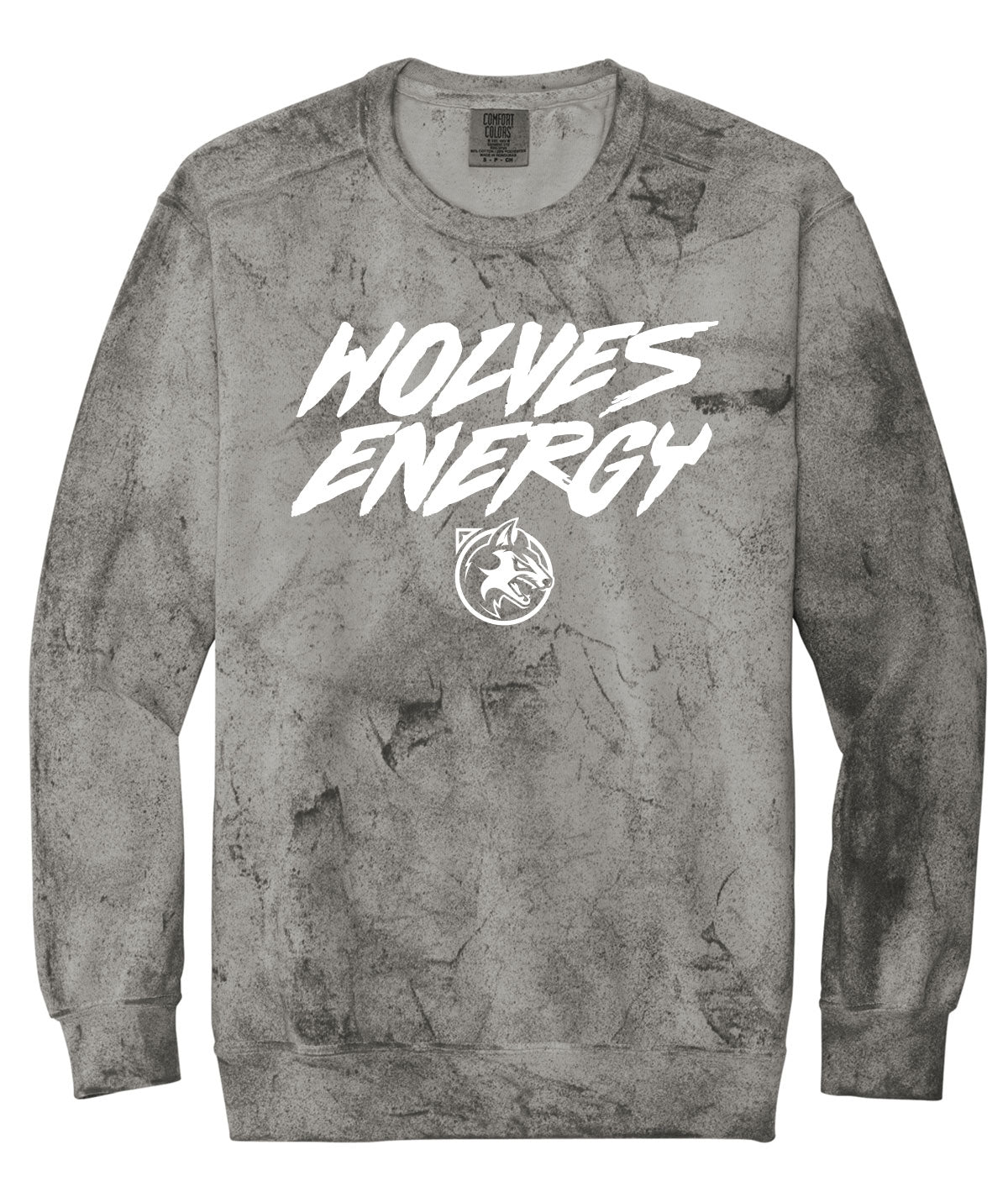 Wolves Customizable Comfort Colors Colorblast Crewneck Sweatshirt