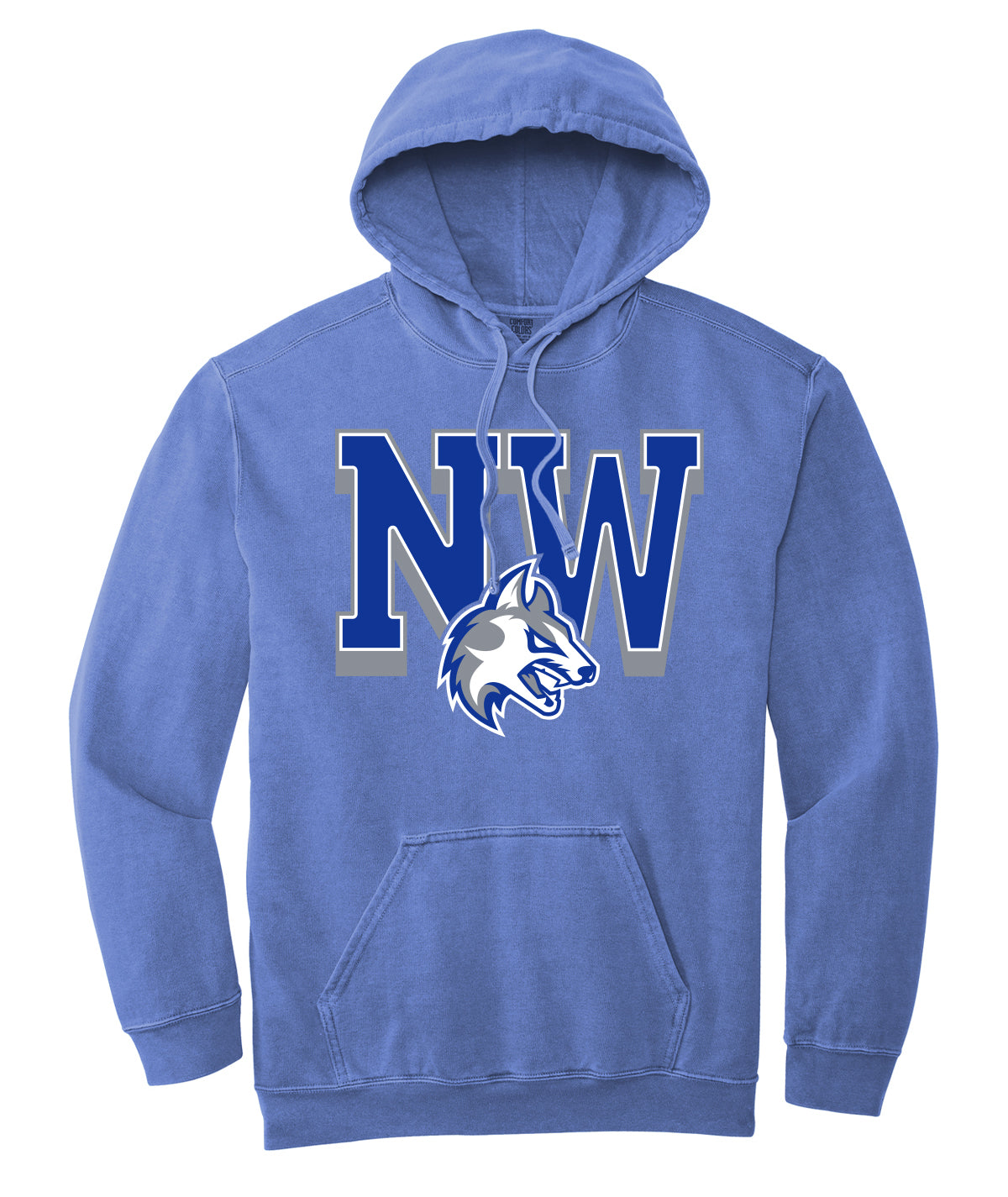 Wolves Customizable Comfort Colors Hooded Sweatshirt