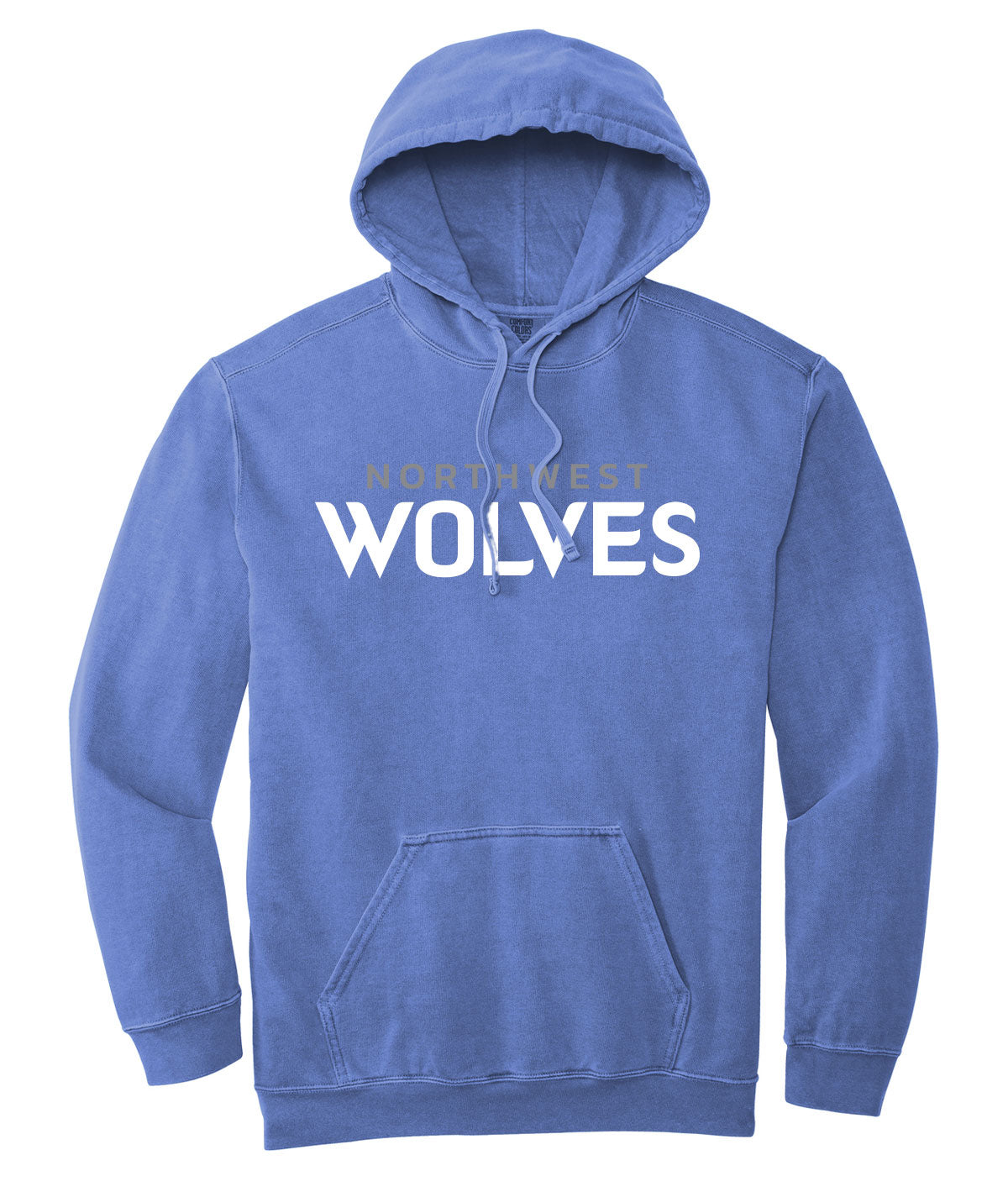 Wolves Customizable Comfort Colors Hooded Sweatshirt