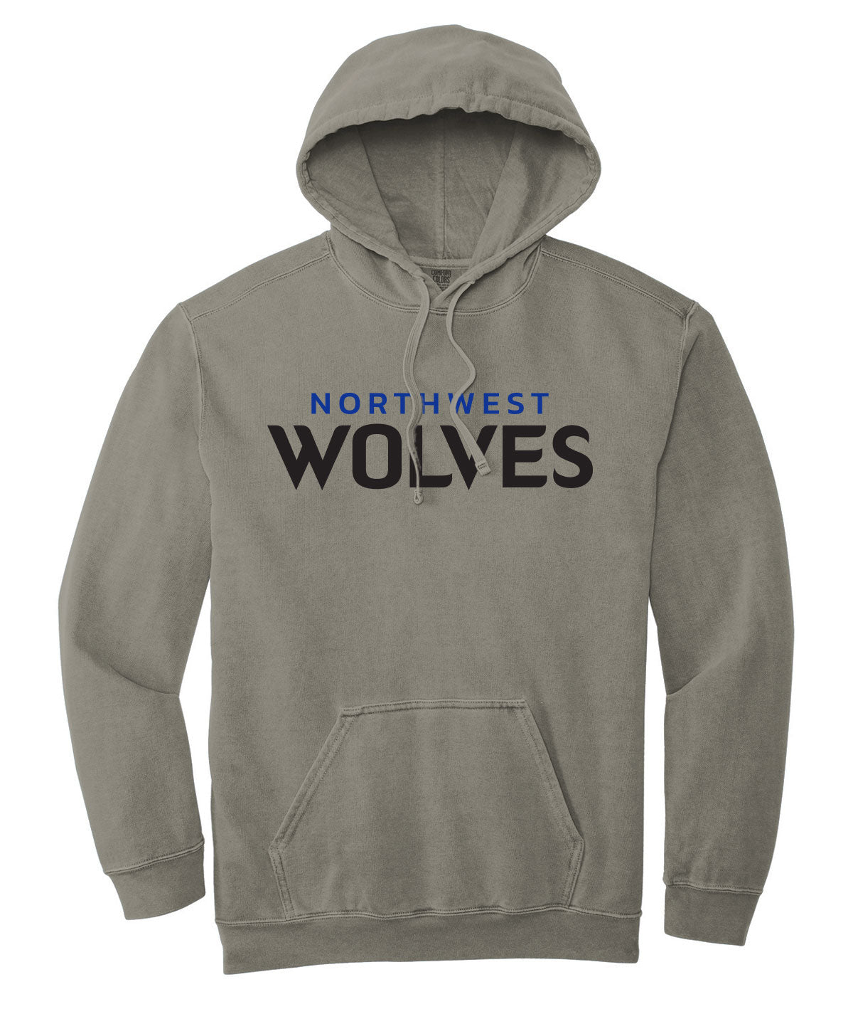 Wolves Customizable Comfort Colors Hooded Sweatshirt