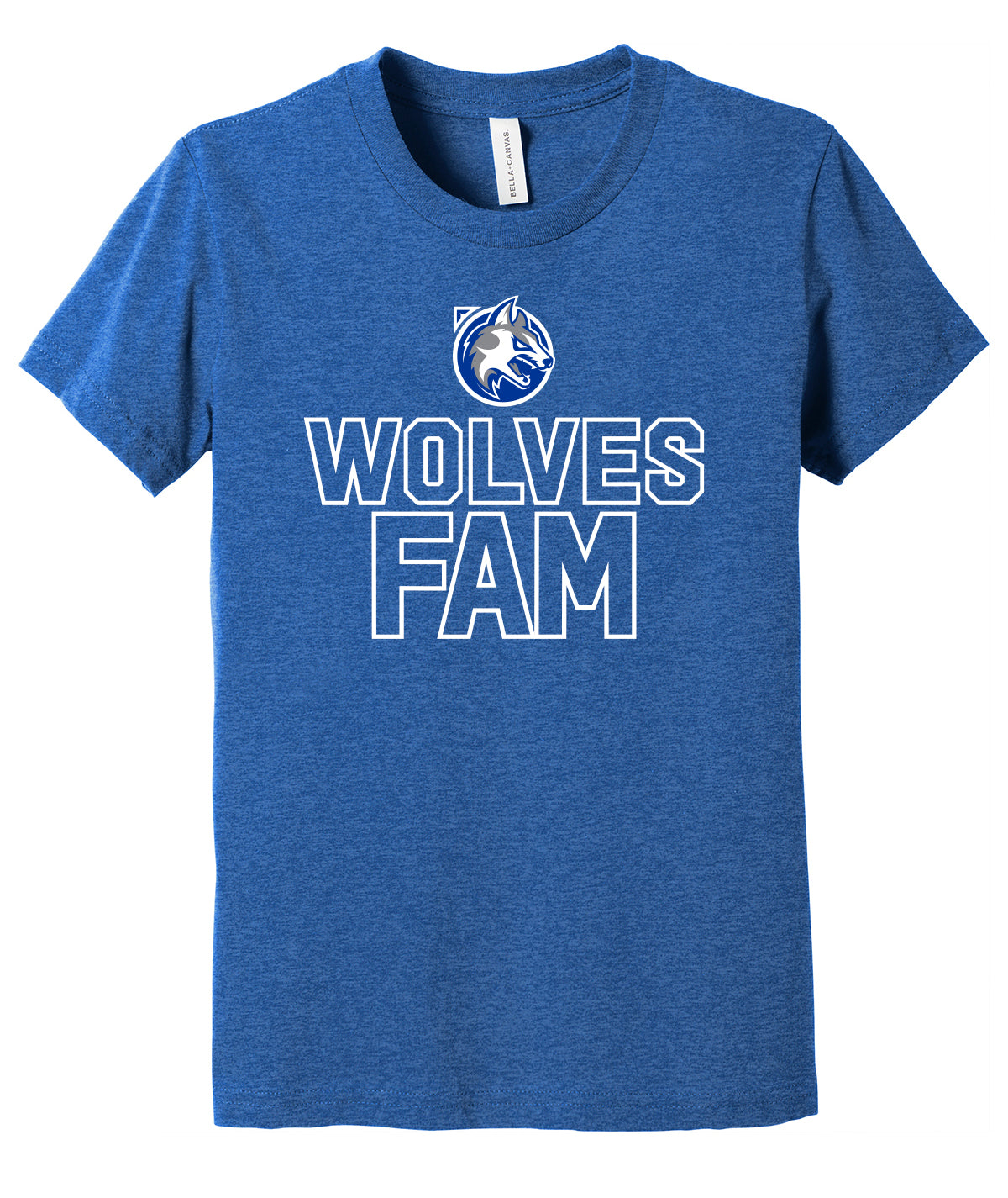 Wolves Fam Triblend Youth Tee