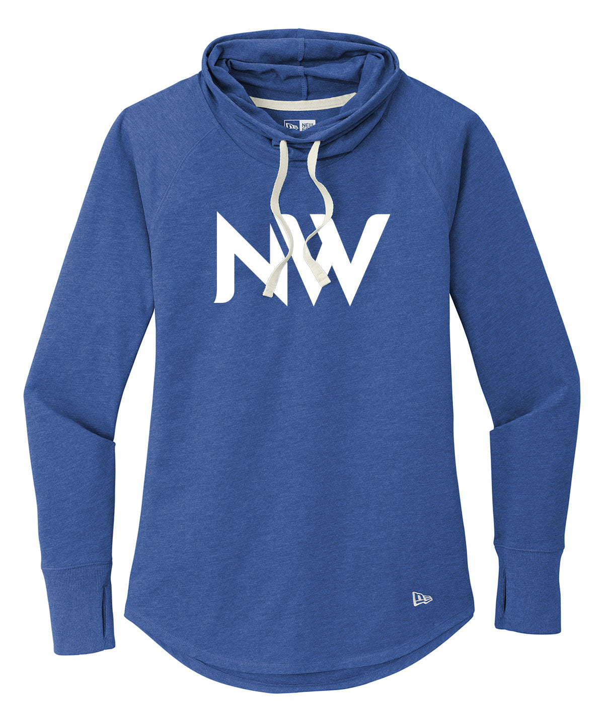 NW Lettermark Womens Cowl Long-Sleeve Hoodie Tee