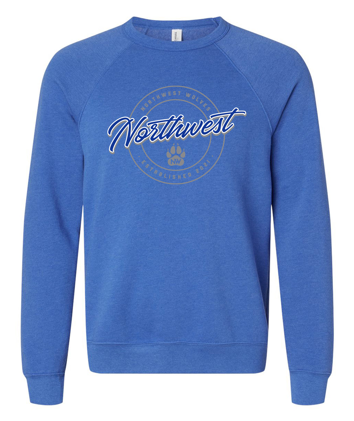 Northwest Script Raglan Crewneck