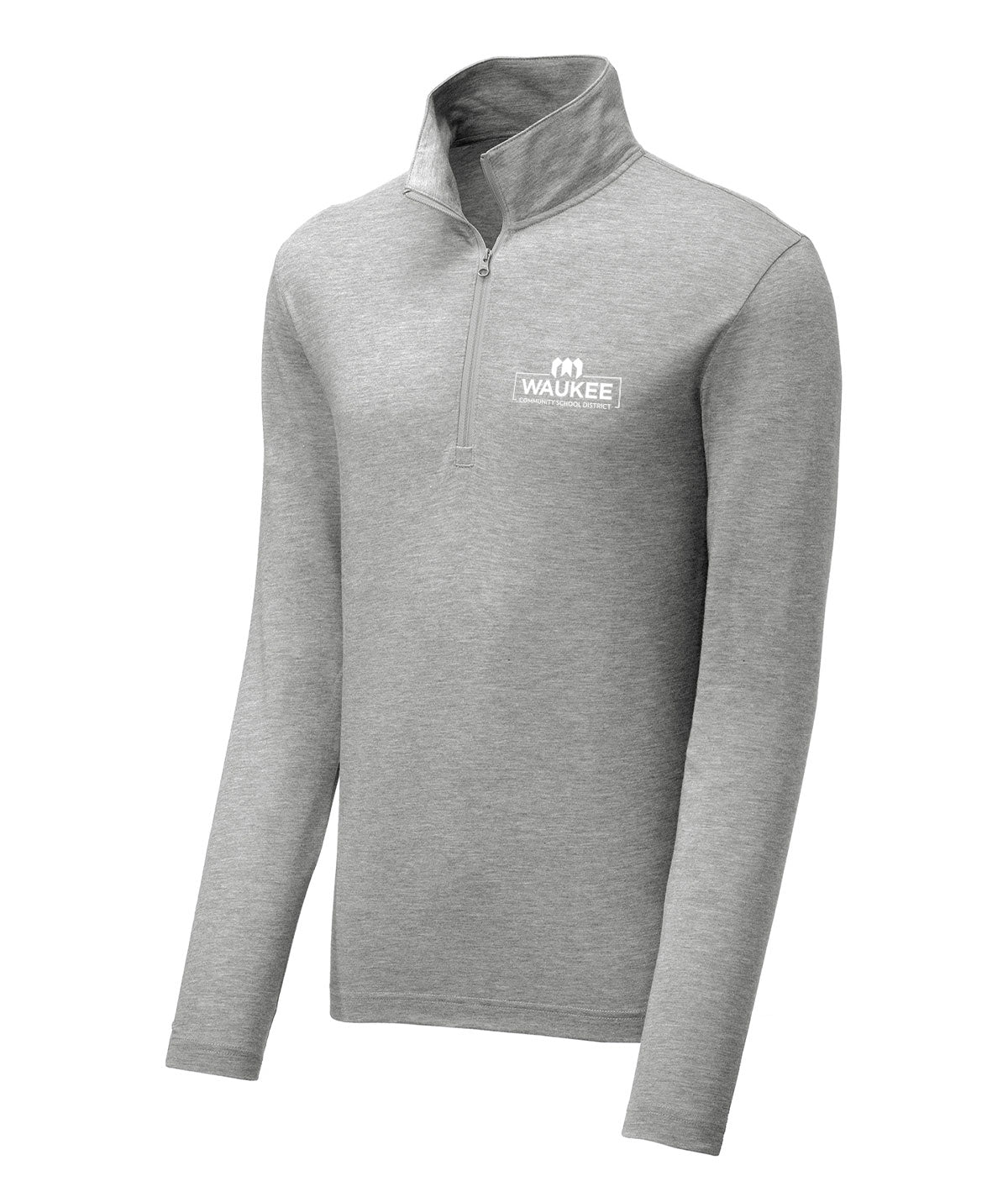 District Mens 1/4 Zip Tri-Blend Pullover