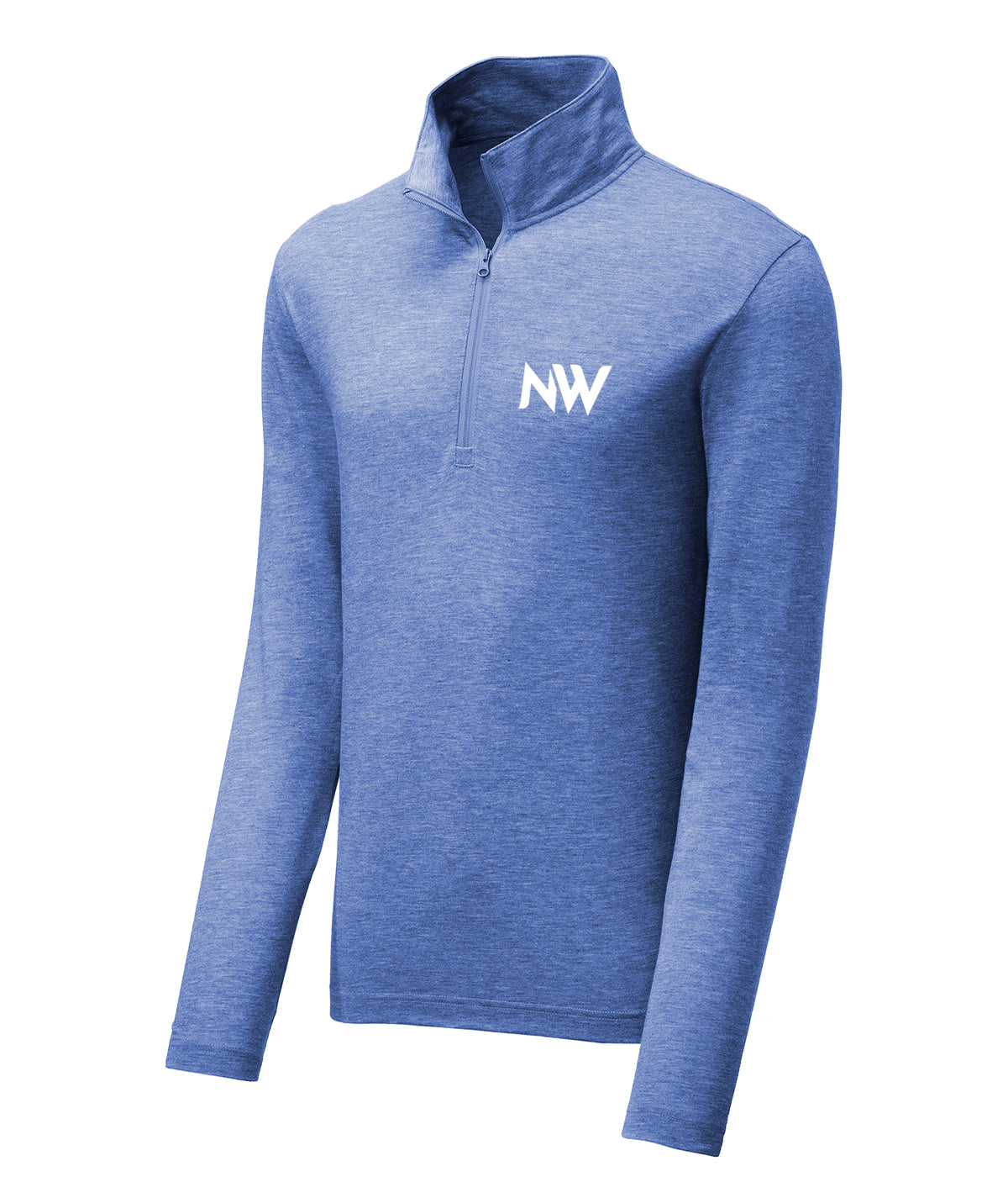 District Mens 1/4 Zip Tri-Blend Pullover