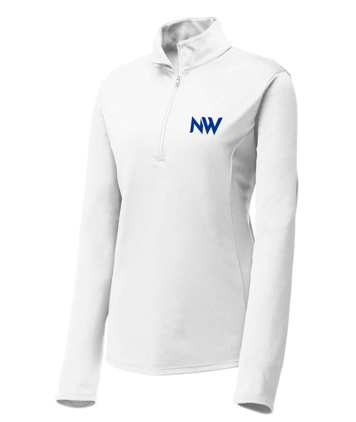 District Womens 1/4 Zip Solid Pullover