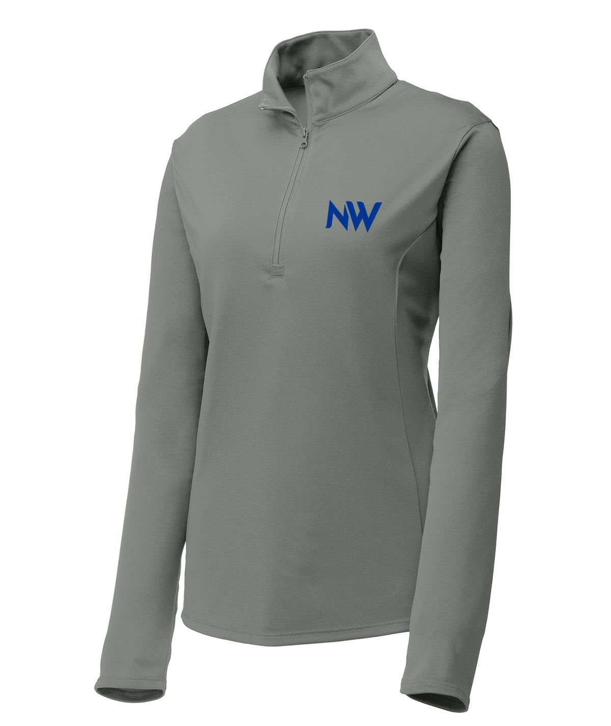 District Womens 1/4 Zip Solid Pullover