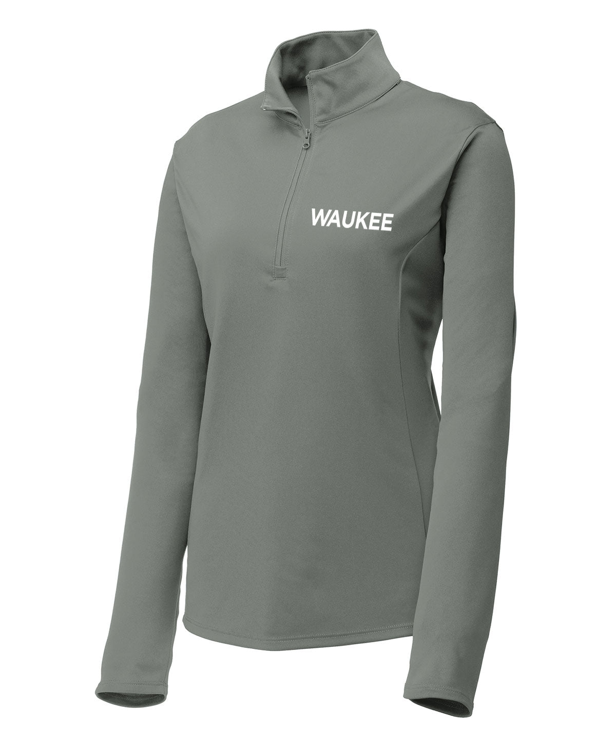 District Womens 1/4 Zip Solid Pullover