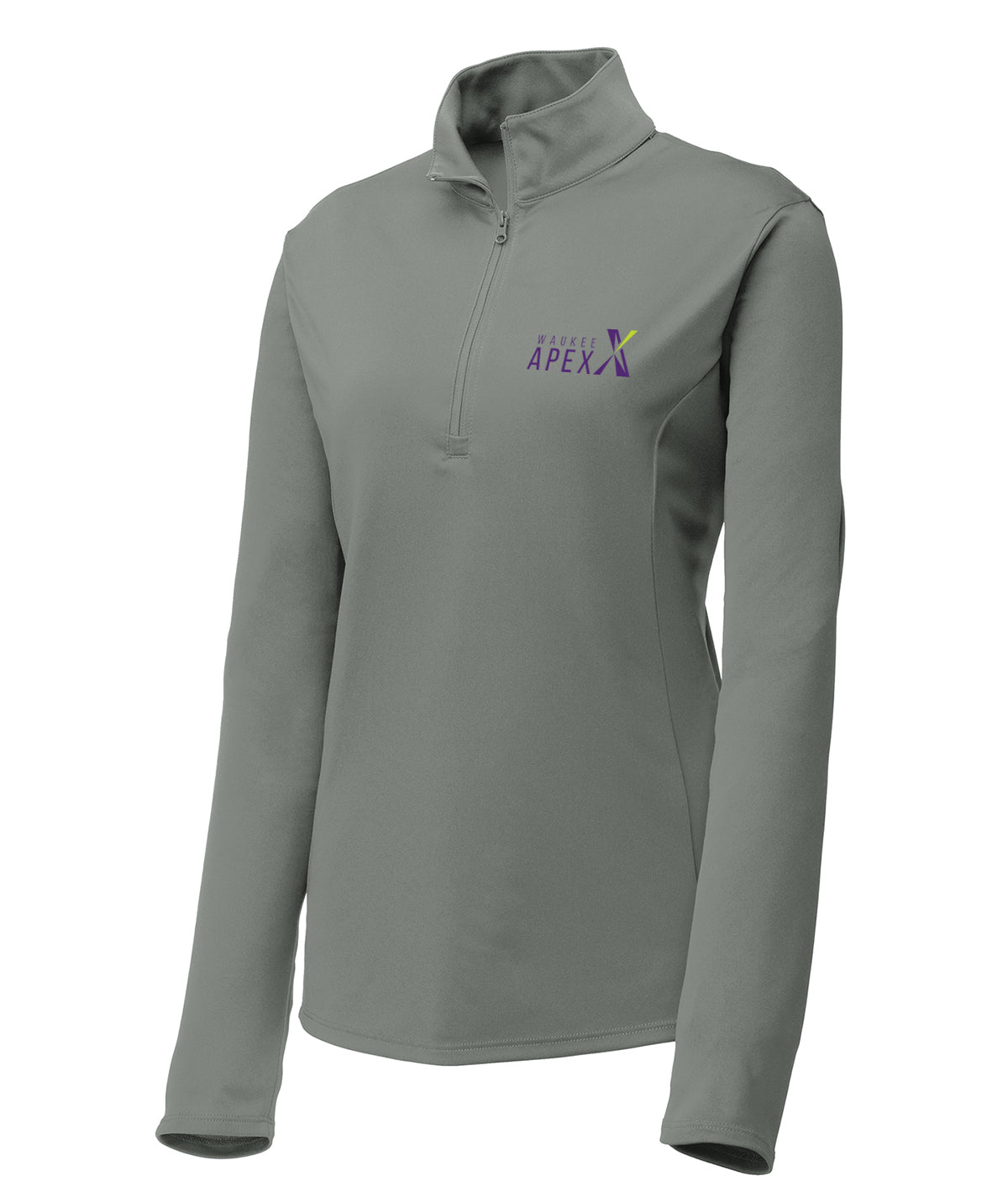 District Womens 1/4 Zip Solid Pullover