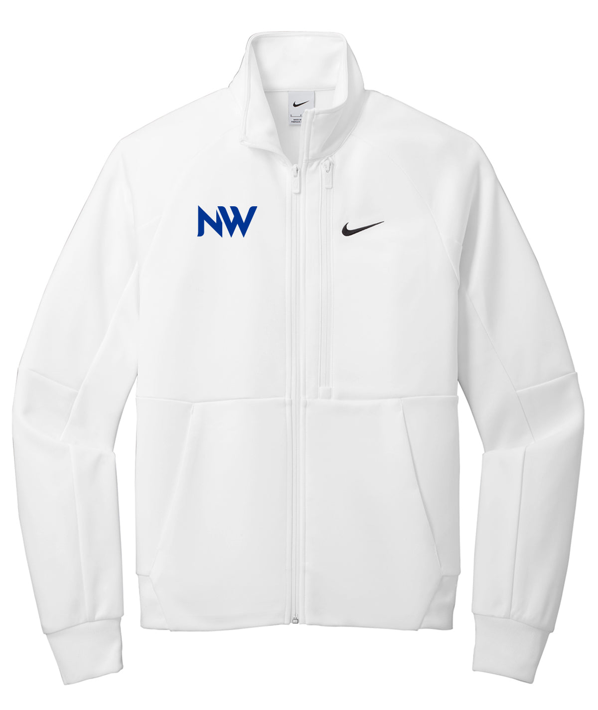 white nike jacket zip up