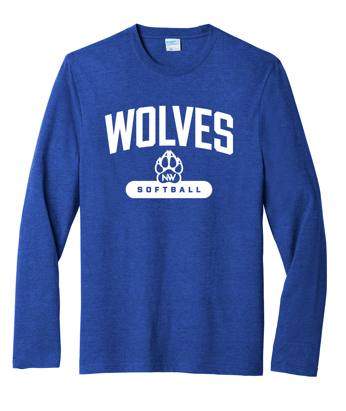 Wolves Softball Fan Favorite Long-Sleeve Soft Tee